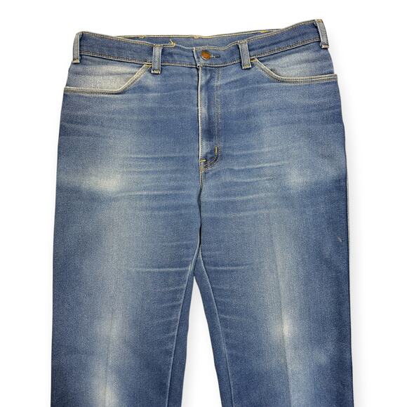 GWG Great Western Garment Co. VINTAGE '70s-'80s Straight Leg Denim Jeans W36 L32 - Picture 3 of 9